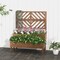 Costway 2-Tier Raised Garden Bed with Trellis Wooden Elevated Planter Box for Vegetables